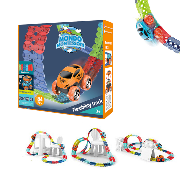 Flexibles Montessori Spielbahn – FlexiTrack