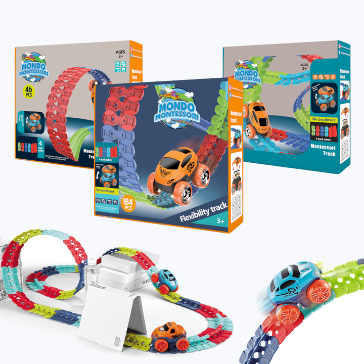 Flexibles Montessori Spielbahn – FlexiTrack