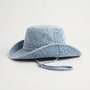 Jeanshut mit breiter Krempe - Peaknox