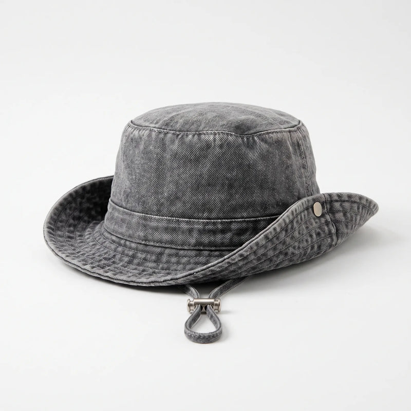 Jeanshut mit breiter Krempe - Peaknox