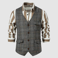 Vintage Herren Weste mit Karomuster – Henri
