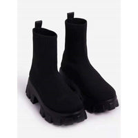 Stiefeletten mit klobiger Profilsohle - Karolina