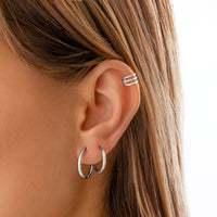 Klassische Creolen Aus Silber - StyleHoop