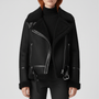 Klassische Lammfell-Inspirierte Jacke - Sophie