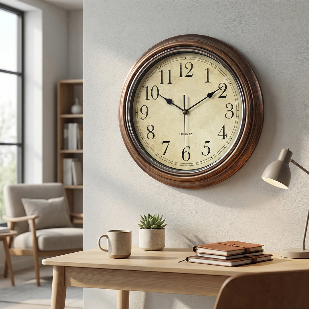 Klassische Runde Wanduhr - ChronoHaven