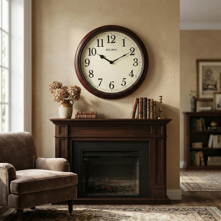 Klassische Runde Wanduhr - Chronowood