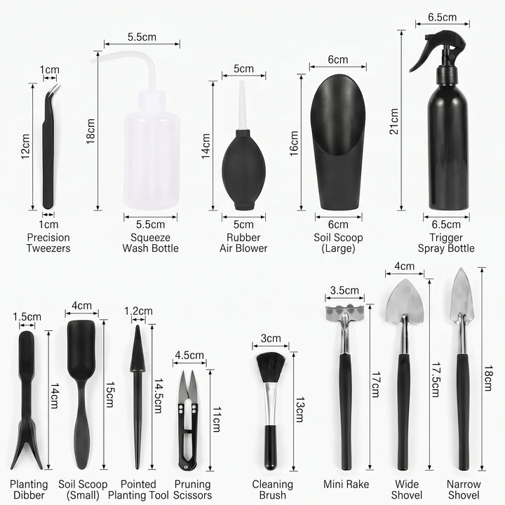 Kleines Gartengeräte-Set Für Den Innenbereich - Bonsura