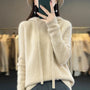 Knitted Hooded Jumper With A Soft Texture - Kristy