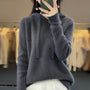 Knitted Hooded Jumper With A Soft Texture - Kristy