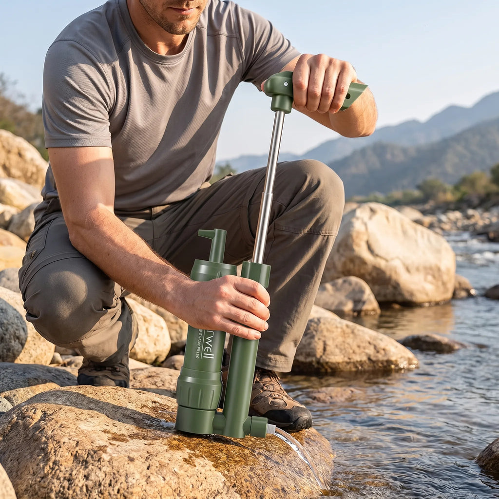 Portable Water Filter - Hand Pump - Multistage