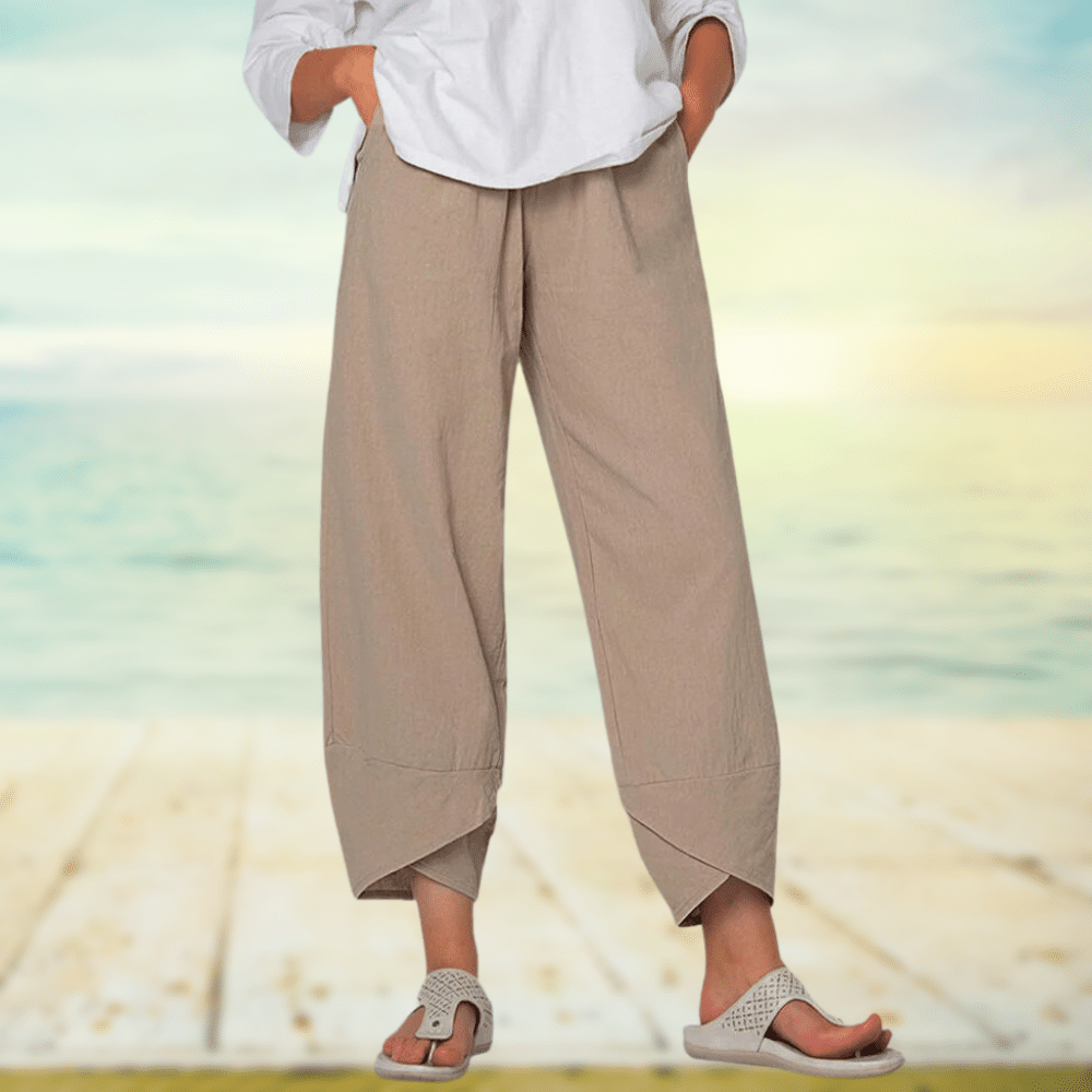 Leichte Baumwollhose mit Elastischem Bund – Mila