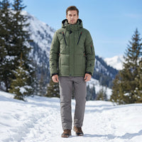 Korte Gevoerde Winterjas Met Capuchon - Kenneth