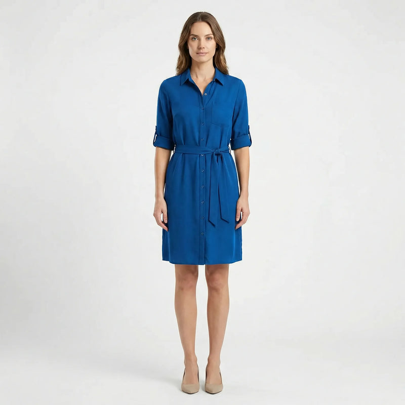 Kragenhemdkleid Mit Taille - Delia