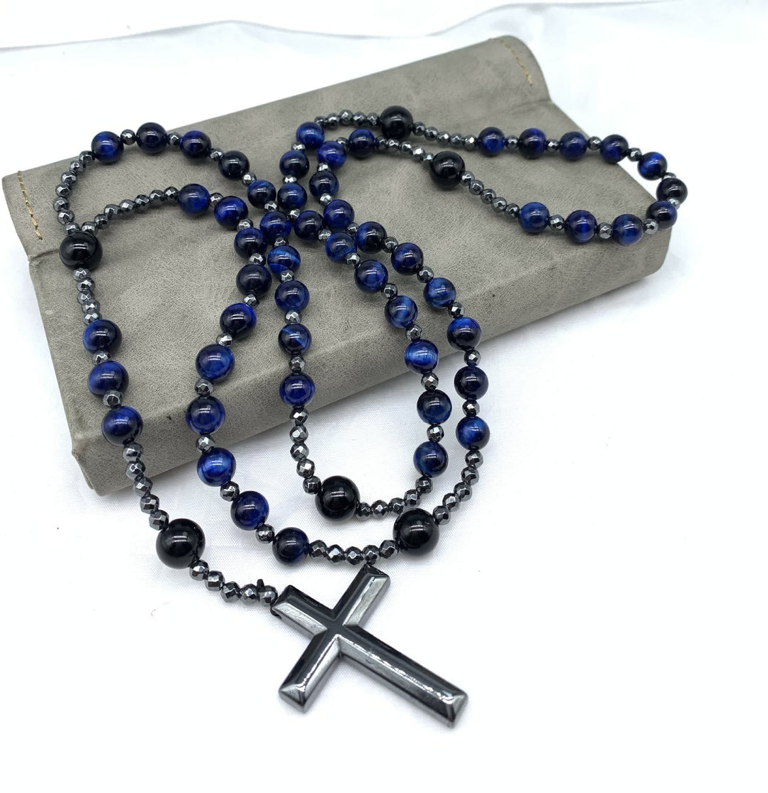 Kreuz-Rosenkranz-Halskette - PowerNecklace