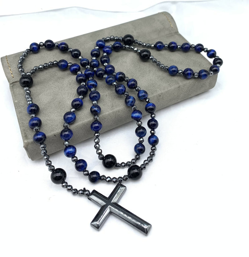 Kreuz-Rosenkranz-Halskette - PowerNecklace