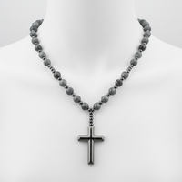 Kreuz-Rosenkranz-Halskette - PowerNecklace