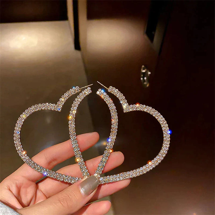 Kristallohrringe In Herzform - HeartSparkle
