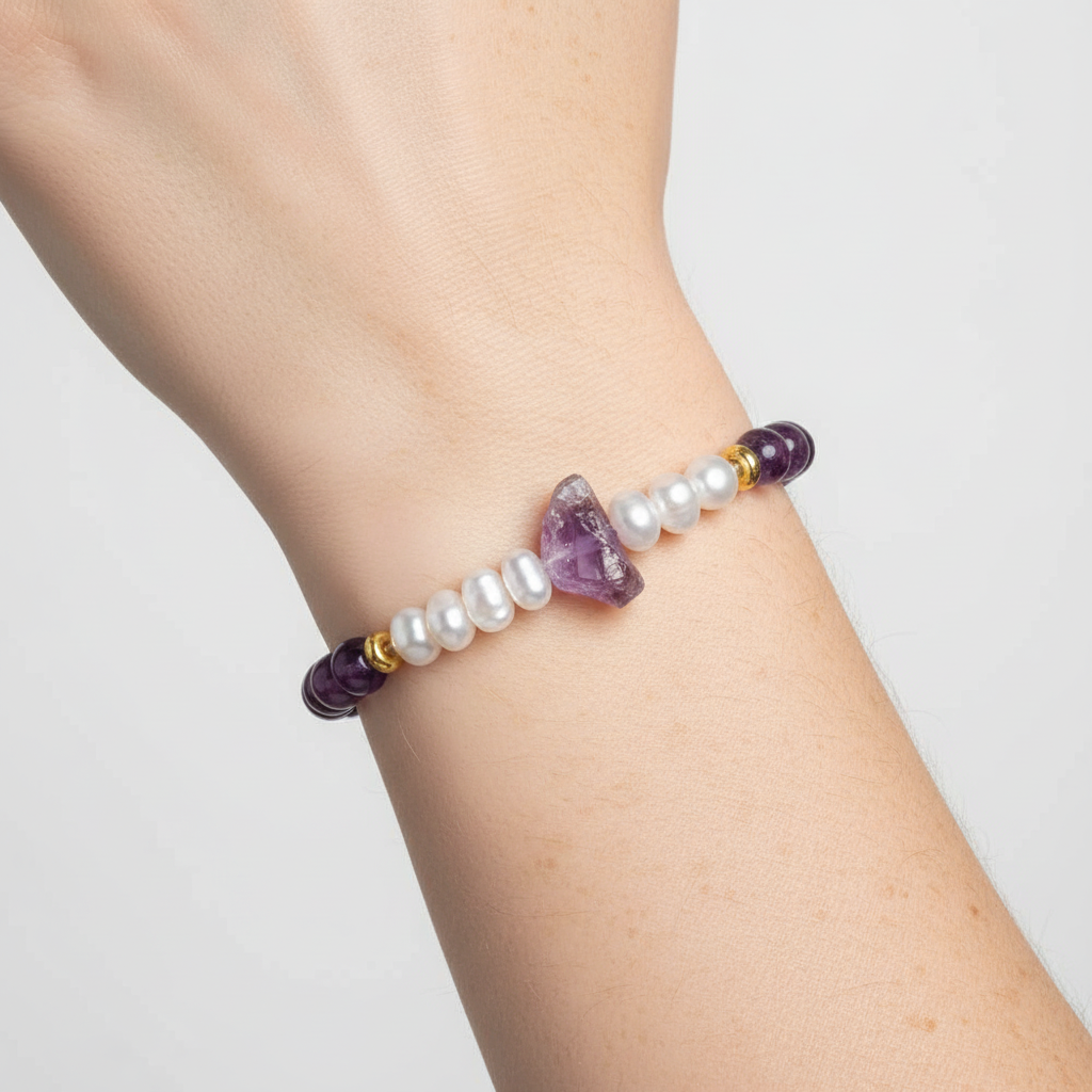 Kristallperlen-Armband - CrystalElegance