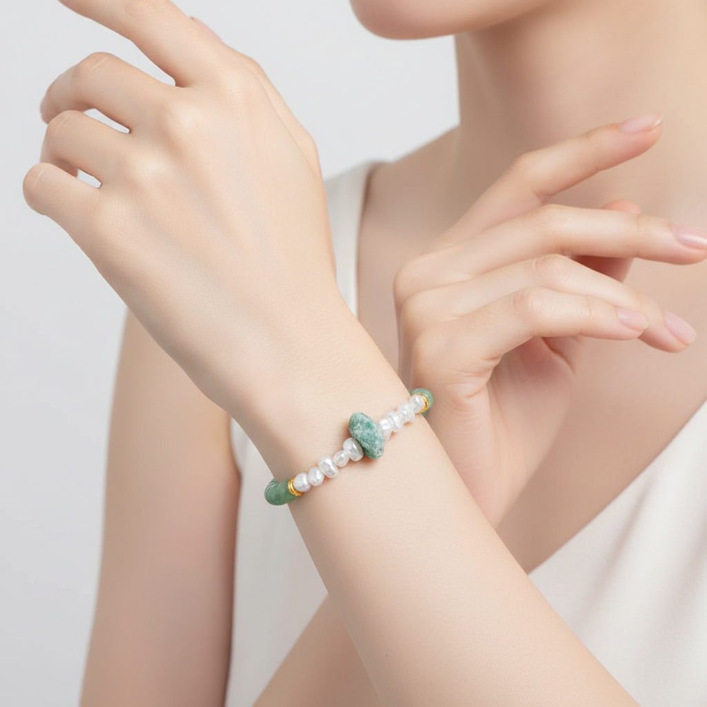Kristallperlen-Armband - CrystalElegance