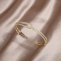 Kunstvoll Gestaltetes Armreif - GoldKnot