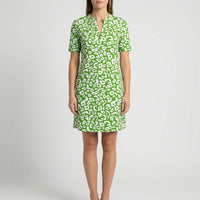 Kurzarm-Kleid Mit Grafischem Allover-Muster - Michele