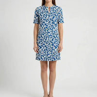 Kurzarm-Kleid Mit Grafischem Allover-Muster - Michele