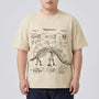 Kurzarm-Shirt mit Dinosaurier-Print in Übergrößen - Jim
