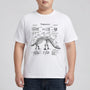 Kurzarm-Shirt mit Dinosaurier-Print in Übergrößen - Jim