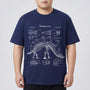 Kurzarm-Shirt mit Dinosaurier-Print in Übergrößen - Jim