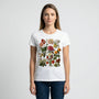 Kurzärmeliges Damen-T-Shirt Mit Blumenmotiv - Yolanda
