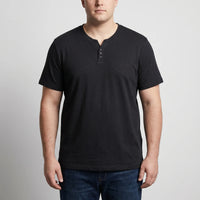 Kurzärmliges T-Shirt Mit 3-Knopf-Leiste - Lewis