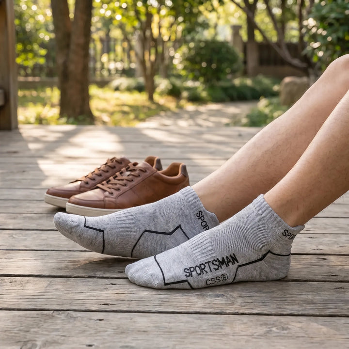 Kurze Sportsocken Mit Luftdurchlässiger Struktur -  Strideknit