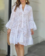 Bequeme Sommerkleid mit Kragen und V-Ausschnitt – Sarah