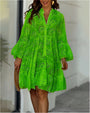 Bequeme Sommerkleid mit Kragen und V-Ausschnitt – Sarah