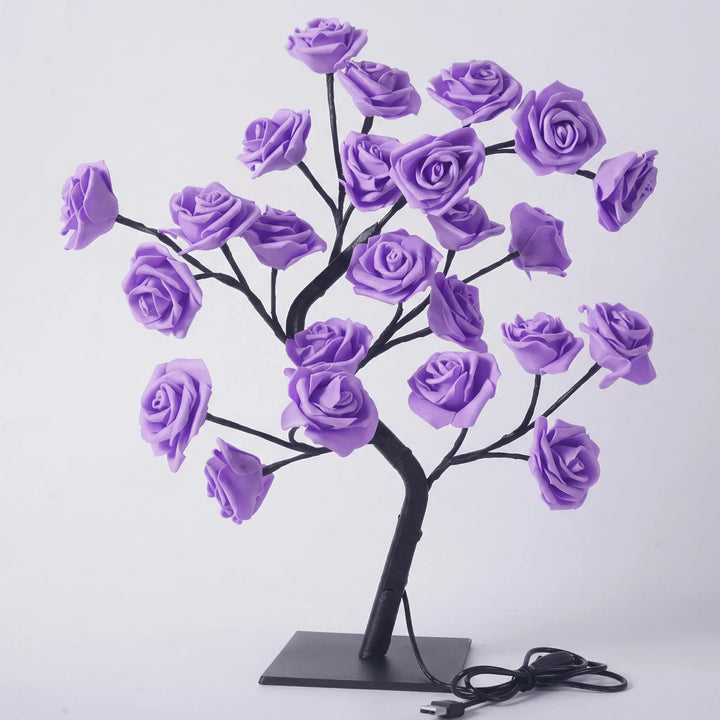 LED-Tafellamp In Boomvorm Met Rozenbloemen - Petalight