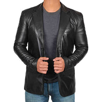 Herren-Lederblazer – Leonardo