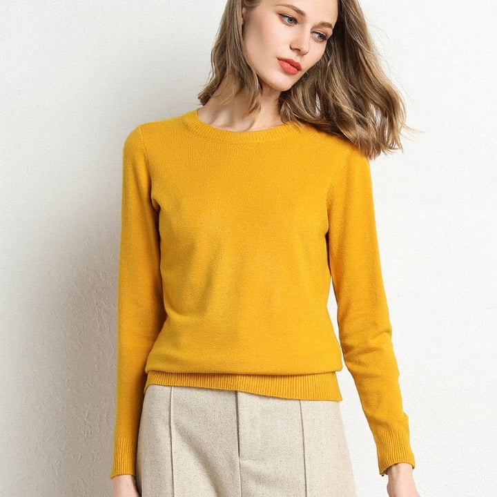 Langarm-Pullover Mit Rundhalsausschnitt - Katrin