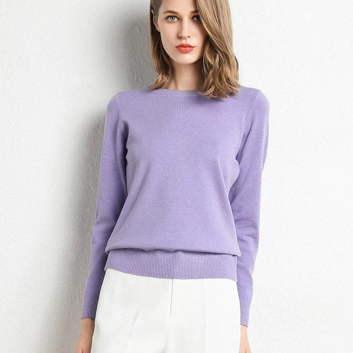 Langarm-Pullover Mit Rundhalsausschnitt - Katrin