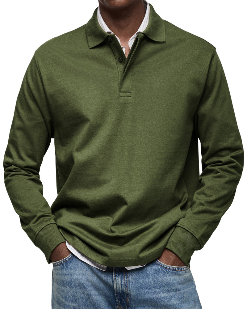 Langarm Polo Shirt Stil - Ilias
