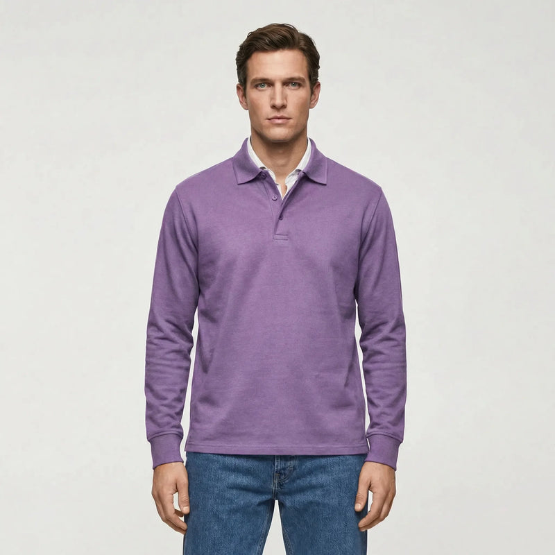 Langarm Polo Shirt Stil - Ilias
