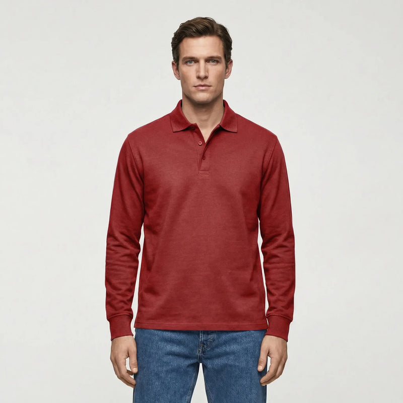 Langarm Polo Shirt Stil - Ilias