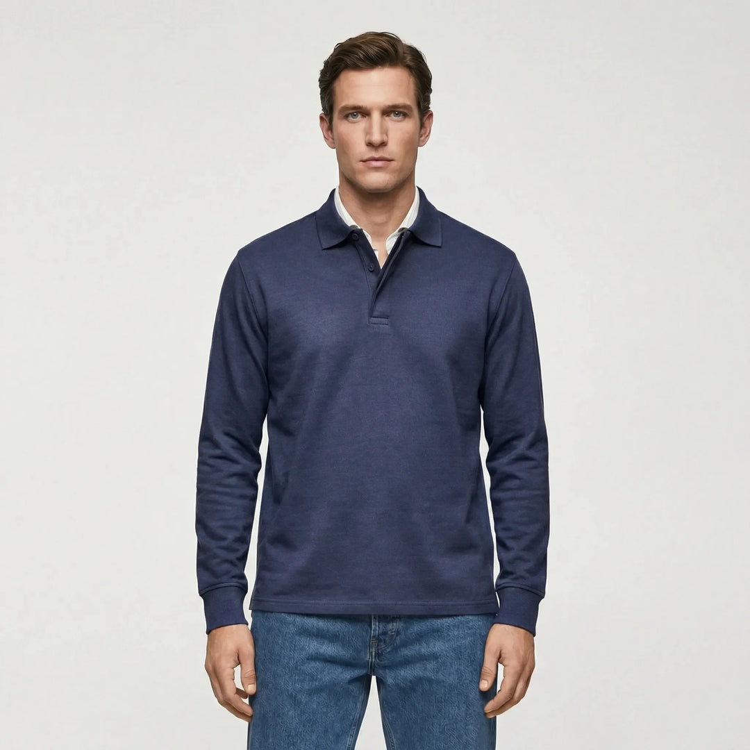 Langarm Polo Shirt Stil - Ilias