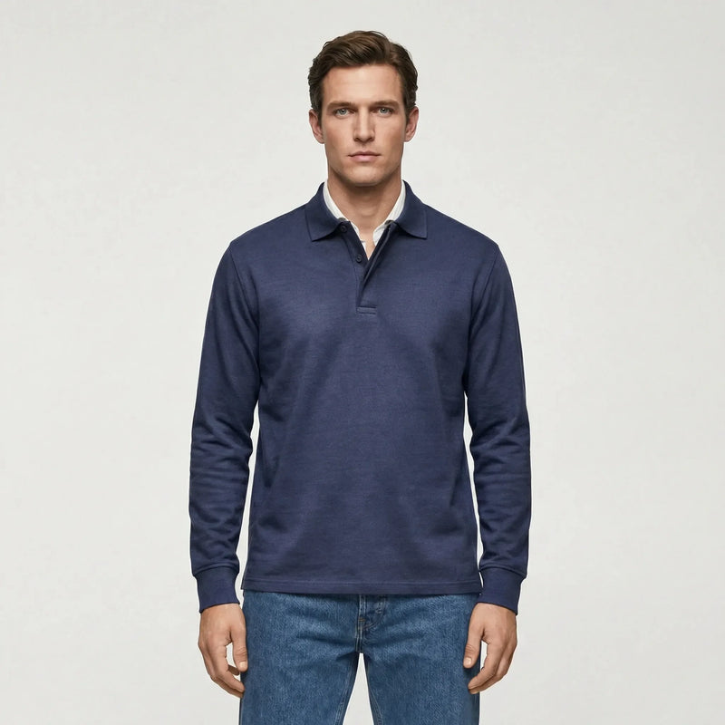 Langarm Polo Shirt Stil - Ilias