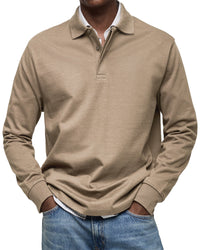 Langarm Polo Shirt Stil - Ilias