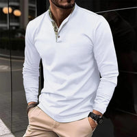 Langarm Poloshirt Mit Stehkragen - Kenan