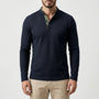 Langarm Poloshirt Mit Stehkragen - Kenan