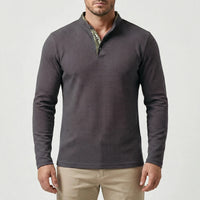 Langarm Poloshirt Mit Stehkragen - Kenan