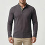 Langarm Poloshirt Mit Stehkragen - Kenan