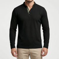 Langarm Poloshirt Mit Stehkragen - Kenan