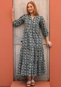 Langärmeliges Maxi Kleid - Joleen